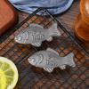 SOLUSTRE 2-Piece Reusable Cast-Iron Fish for Cooking view 3