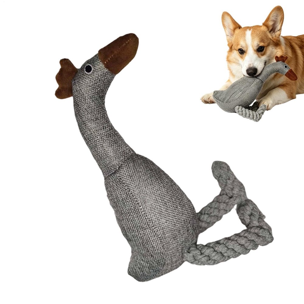CGACCSD Squeaky Dog Toy - Interactive Puzzle with Chicken Knot Design