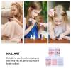 Abaodam 120-Piece Removable ABS Artificial Nails for Girls, Short, Various Colors view 3