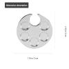 Abaodam 2-Piece Silver Alloy Finger Ring Palette for Nail Art view 2