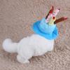 Phefop Pet Birthday Hat, Soft Cotton Cake Design, Adjustable Strap, for Dogs and Cats, Blue view 4