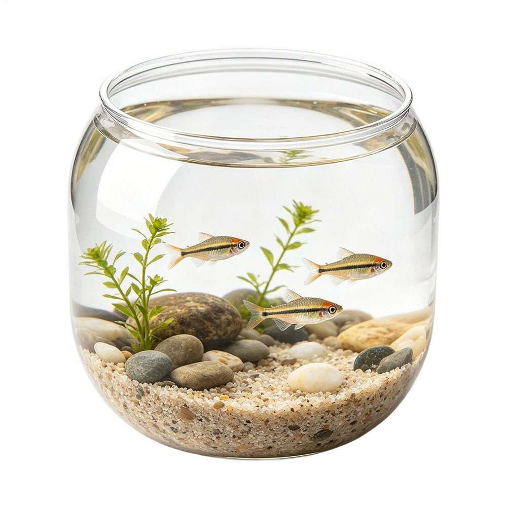 Round Decorative Fish Bowl Aquarium