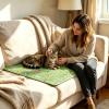 Lbaote Cooling Mat for Dogs, Portable Scratch-Resistant Cat Bed view 2