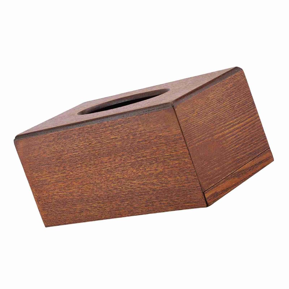 Spacnana Wooden Tissue Box Holder, Drawer-Style Tissue Dispenser, Light