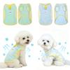 Cooling Vest for Dogs, 2-Pack, Breathable Ice Silk Clothing with D-Ring, Summer Cooling Coat for Small to Medium Dogs (Green/Blue) (Size XXL) view 1