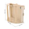 DINHEAROM Wooden Hay Rack for Rabbits and Small Animals view 4