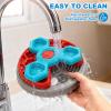 Tsophreniq 3-Tier Rotating Slow-Feeder Dog Bowl with Covers view 3