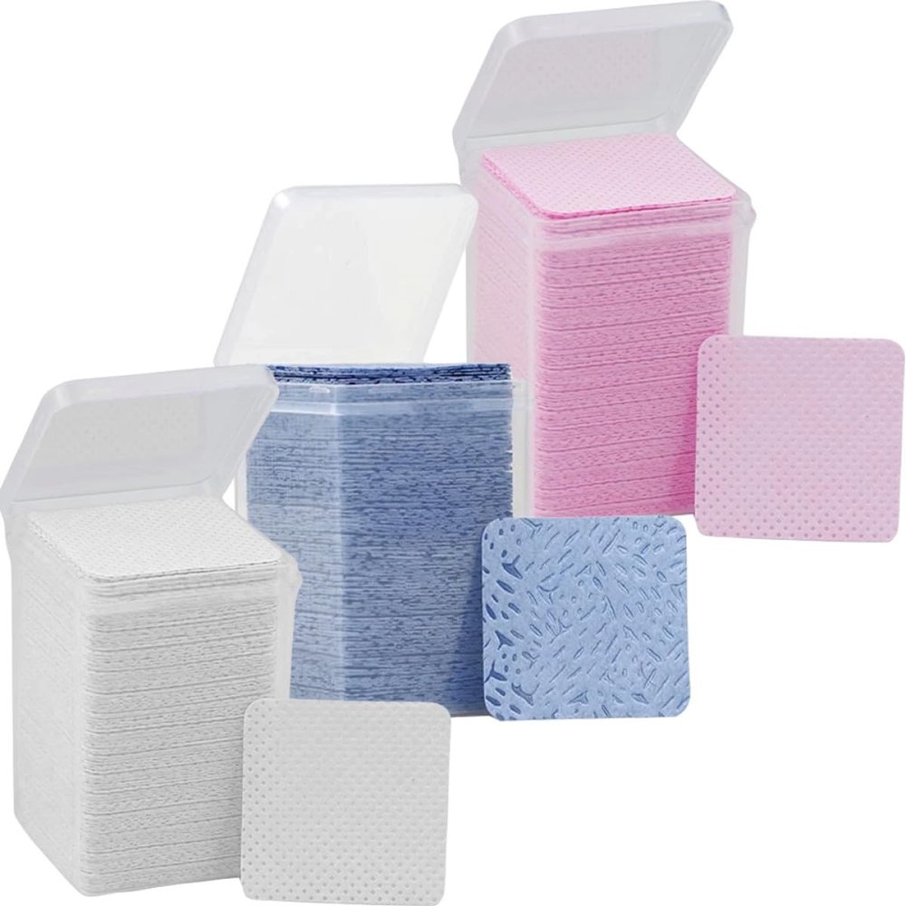Eyelash Extension Glue Bottle Cleaning Wipes, 3 Cotton Packs