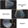 CHICAMPERA Transparent PVC Recovery Collar with PU Edge, Anti-Bite and Scratch Protection, 16–21 cm view 3