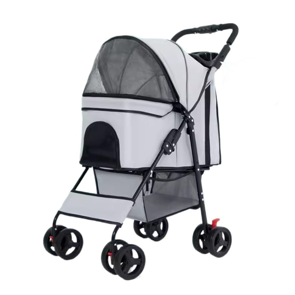 3-in-1 Pet Stroller for Small and Medium Pets with Removable Carrier