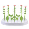 Flower-Shaped Baby Bottle Drying Rack with Drip Tray view 1