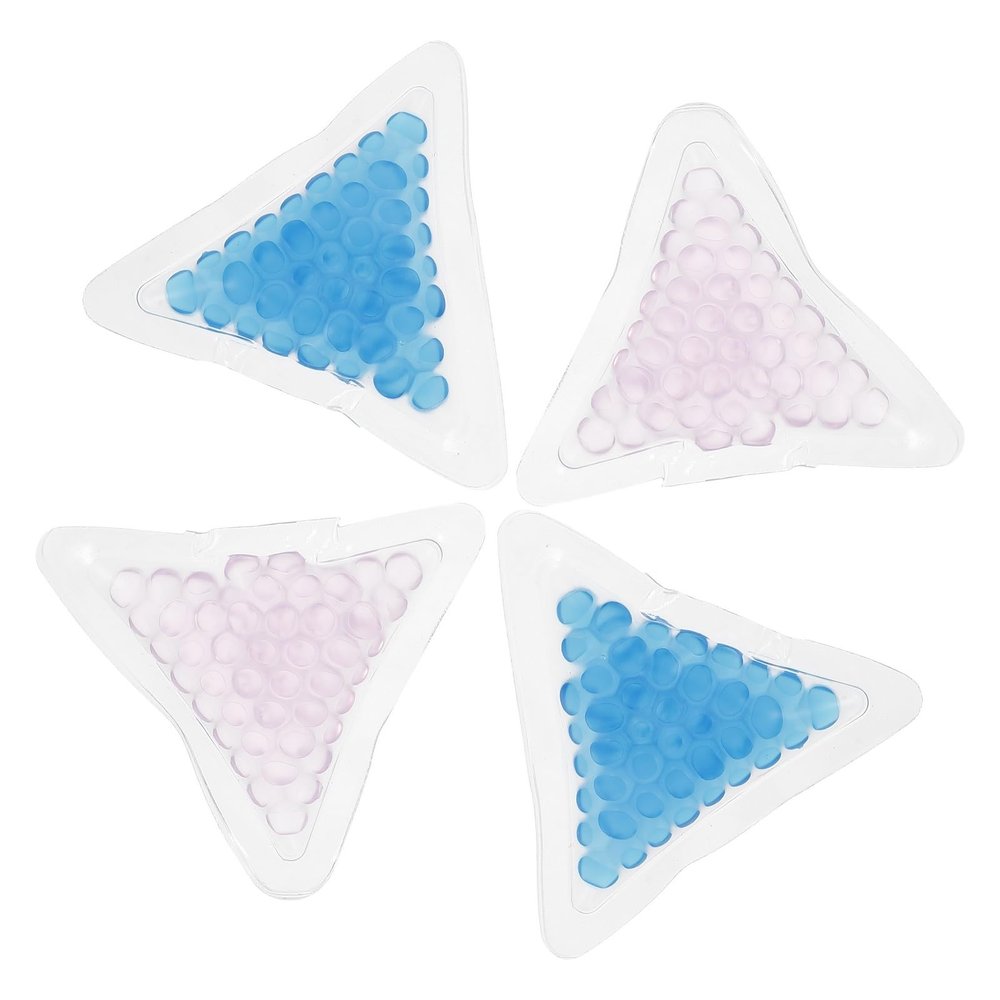 COOPHYA 4-Piece Reusable Cold and Heat Gel Packs, PVC, for Hot and Cold Therapy for Neck Discomfort and Fever