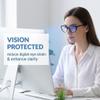 3-Pack Blue-Light-Filtering Glasses, Non-Prescription, Leopard, Black and Olive Green view 2