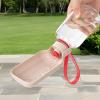 Portable Pet Water Bottle with Separate Food Compartment, 550 ml view 3