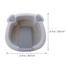 Small Gray PP Wash Basin and Washboard Set view 2