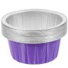10-Piece Aluminum Foil Wax Bowls for Wax Beads, Purple view 1
