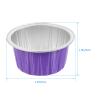 10-Piece Aluminum Foil Wax Bowls for Wax Beads, Purple view 2