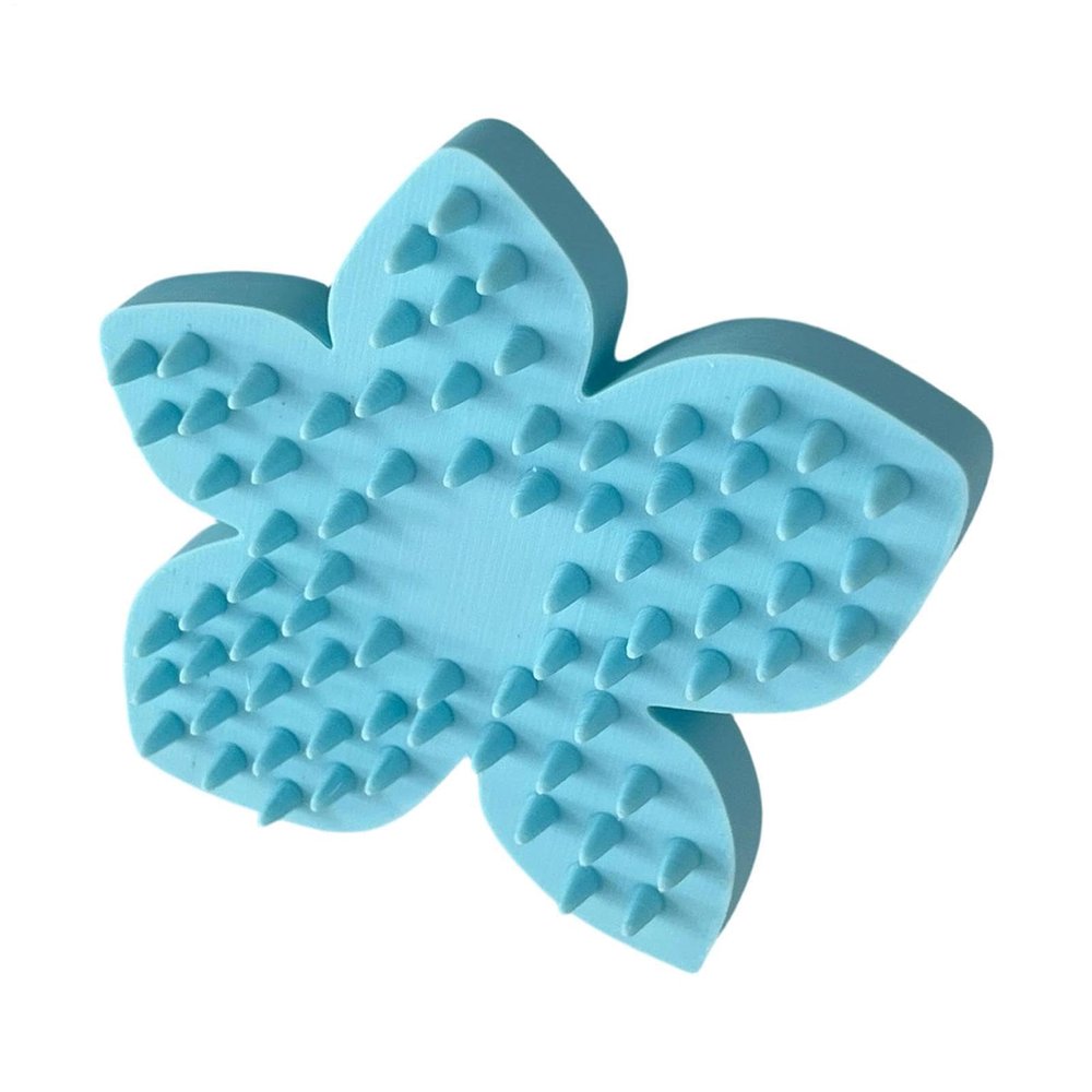 Dog Bath Brush, Flower Shape, 12.7 cm