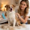 Dog Bath Brush, Flower Shape, 12.7 cm view 3