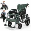 Foldable Lightweight Aluminum Transport Wheelchair, 15.5 kg, 150 kg Capacity view 1