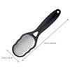 Handheld Stainless Steel and ABS Foot File, Reusable, Black view 2