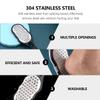 Handheld Stainless Steel and ABS Foot File, Reusable, Black view 3