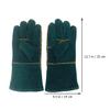 SHINEOFI Bite-Resistant Protective Gloves for Pets and Reptiles, Leather and Fabric view 2