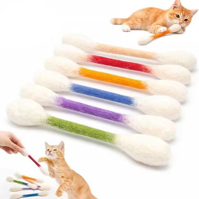 FiTspi 6-Pack Cat Felt Chew Sticks with Catnip