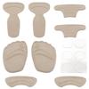 5-Piece Set of Self-Adhesive Silicone Forefoot Pads and Heel Cushions view 1
