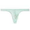 Exotic Men's Low-Rise Thong Underwear, Light Blue, L view 1