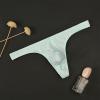 Exotic Men's Low-Rise Thong Underwear, Light Blue, L view 3
