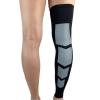 1 Pair Compression Sleeves for Women and Men, Extra-Long Leg and Calf Supports, Knee Sleeves for Basketball, Soccer, Running and Training (BK1, One Size) view 2