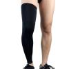 1 Pair Compression Sleeves for Women and Men, Extra-Long Leg and Calf Supports, Knee Sleeves for Basketball, Soccer, Running and Training (BK1, One Size) view 3