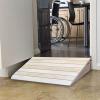 HYLYGFH Durable Wooden Wheelchair Ramp for Entrance Thresholds, 5–15 cm Rise, 14 cm Wide view 1