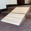 HYLYGFH Durable Wooden Wheelchair Ramp for Entrance Thresholds, 5–15 cm Rise, 14 cm Wide view 2