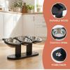 3-in-1 Elevated Cat Bowl Feeding Station with 3 Stainless Steel Bowls view 4