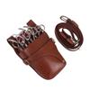 TPDRKOWJX Genuine Leather Hair Scissor Holster with Belt and Shoulder Strap (Black, 2 pcs)(Brown, 2 pcs) view 1