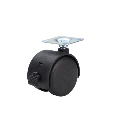 4-Pack 1.5-Inch Flat Plastic Furniture Casters for Planters, Cabinets and Laminate