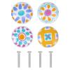 OFFIGAM 4-Piece Ceramic Cartoon Cabinet Handles, Round Drawer Pulls view 1
