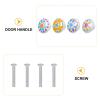 OFFIGAM 4-Piece Ceramic Cartoon Cabinet Handles, Round Drawer Pulls view 3