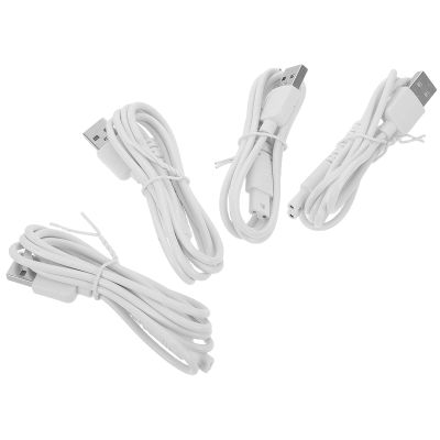 GALPADA 4-Pack Charging Cables for Cordless Oral Irrigators, TPE, Portable, White