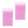Eyelash Extension Remover Pads, 400 Count, Cotton, Pink view 1