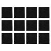 Happyyami Activated Carbon Replacement Filters, Odor-Absorbing, Cuttable, 12 Count, Black view 1