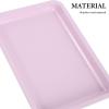 DECORNIJIA Pink Stainless Steel Nail Trays, 4-Piece Set view 3