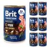Brit Premium Wet Dog Food, Pork with Trachea, 6 x 400 g view 2