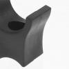Cabilock Wheelchair Seat Accessories, 4 ABS Plastic Rail Guides, Black view 3