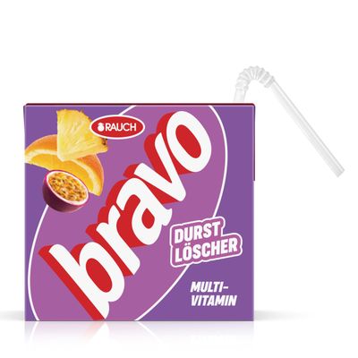 BRAVO Thirst Quencher Multivitamin | Fruity Vitamin Boost | 10 x 0.5 L Tetra