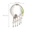 Elegant Alloy Hair Clip with Lily-of-the-Valley Tassel for Ponytails view 2