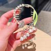 Elegant Alloy Hair Clip with Lily-of-the-Valley Tassel for Ponytails view 4