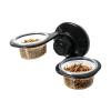 Generic Reptile Feeding Bowl | Wall-Mounted Feeding Station with Suction Cup Holder view 1